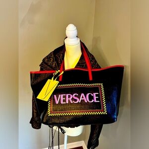 Versace 90s Logo Tote Bag